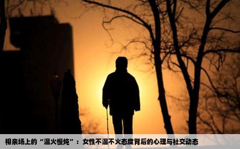 相亲场上的“温火慢炖”：女性不温不火态度背后的心理与社交动态