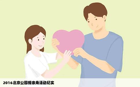 2016北京公园相亲角活动纪实